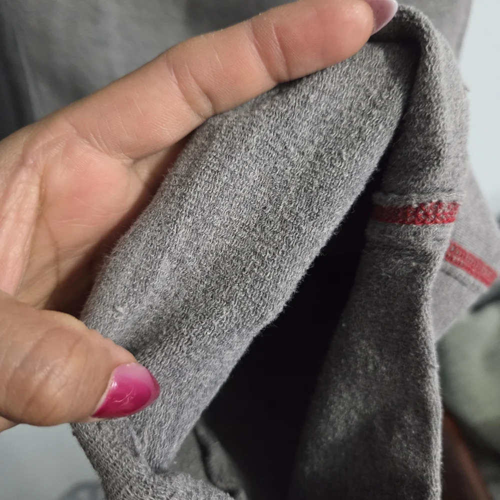 Joe Boxer Gray Pants with Red Accents Y2K Vintage 90s - Picture 7 of 8